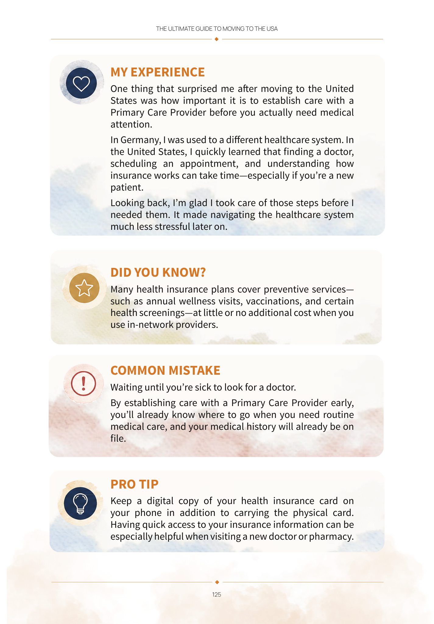 Book Features / My Experience / Did You Know / Common Mistake / Pro Tip