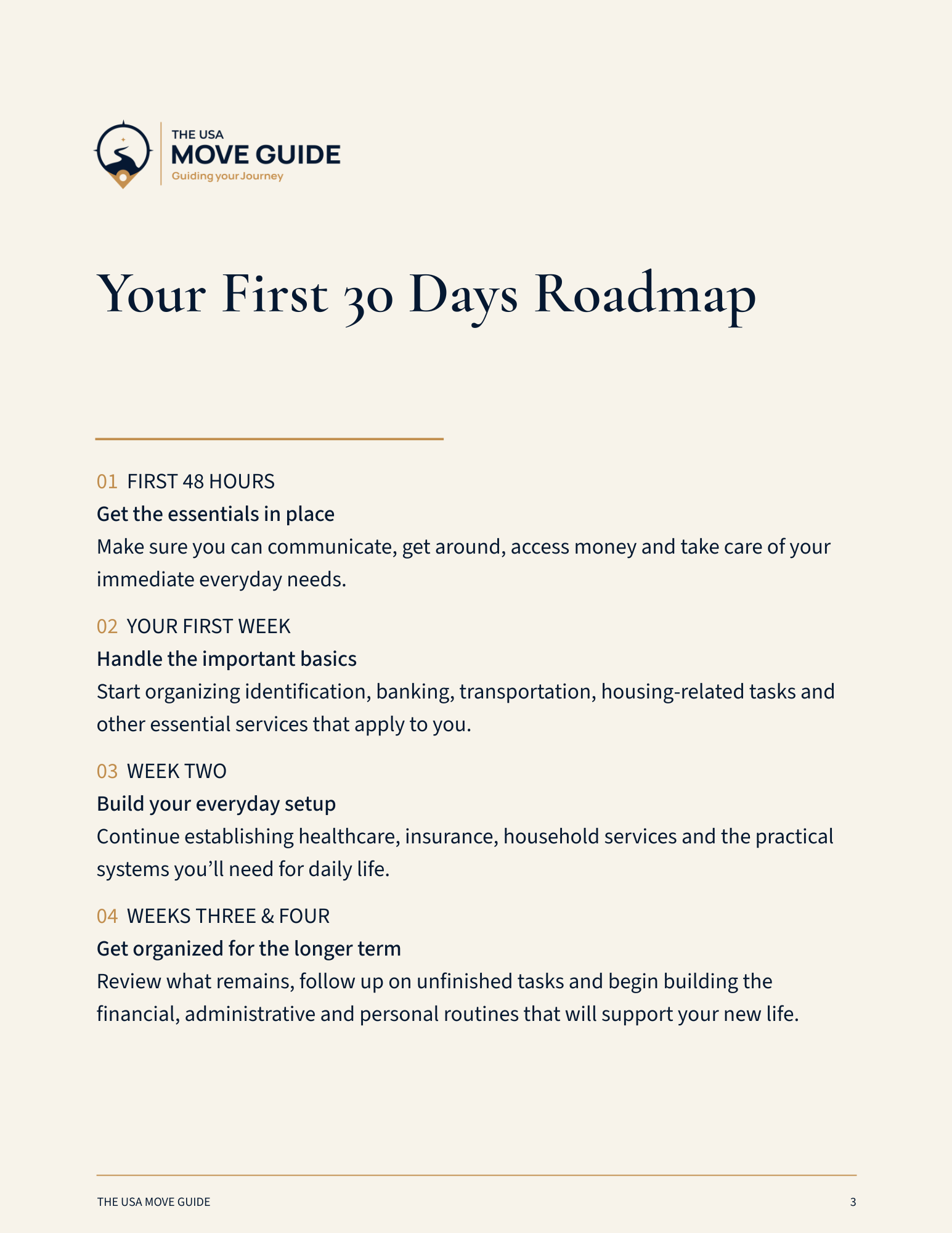 Your First 30 Days Roadmap